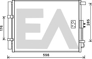 EACLIMA 30C28053 - Condensateur, climatisation droxauto.com