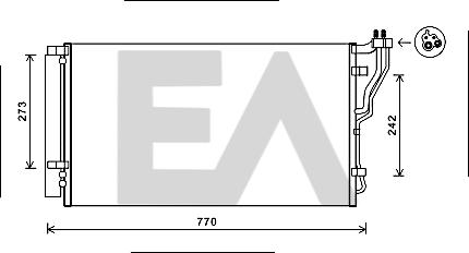 EACLIMA 30C28068 - Condensateur, climatisation droxauto.com