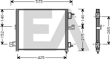 EACLIMA 30C28010 - Condensateur, climatisation droxauto.com