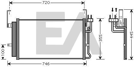EACLIMA 30C28017 - Condensateur, climatisation droxauto.com