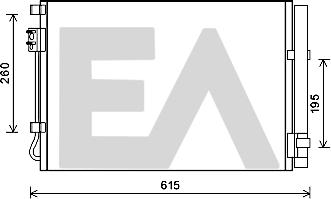 EACLIMA 30C28039 - Condensateur, climatisation droxauto.com