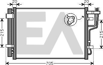 EACLIMA 30C28030 - Condensateur, climatisation droxauto.com