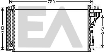 EACLIMA 30C28031 - Condensateur, climatisation droxauto.com