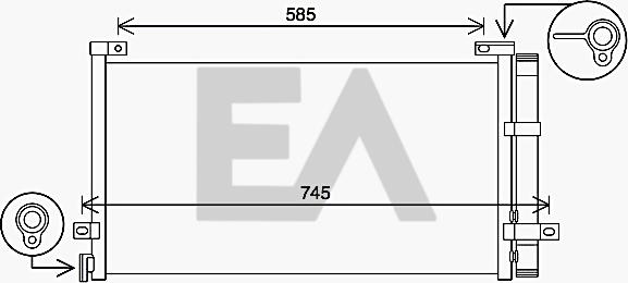 EACLIMA 30C76011 - Condensateur, climatisation droxauto.com