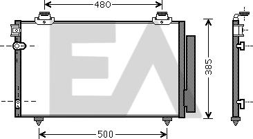 EACLIMA 30C71057 - Condensateur, climatisation droxauto.com