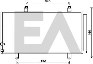 EACLIMA 30C71087 - Condensateur, climatisation droxauto.com