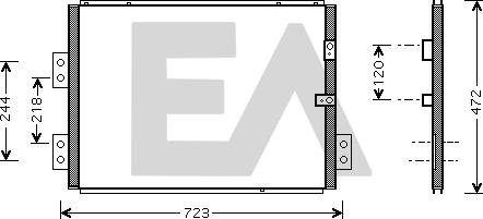 EACLIMA 30C71030 - Condensateur, climatisation droxauto.com