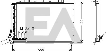 EACLIMA 30C78006 - Condensateur, climatisation droxauto.com