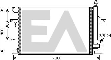 EACLIMA 30C78010 - Condensateur, climatisation droxauto.com