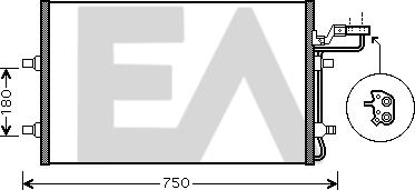 EACLIMA 30C78013 - Condensateur, climatisation droxauto.com