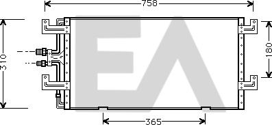 EACLIMA 30C77009 - Condensateur, climatisation droxauto.com