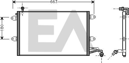 EACLIMA 30C77007 - Condensateur, climatisation droxauto.com