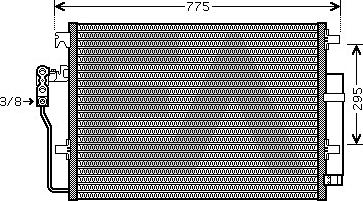 EACLIMA 30C77038 - Condensateur, climatisation droxauto.com