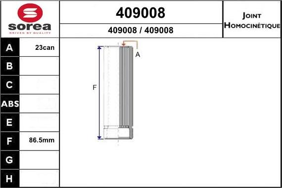 EAI 409008 - Jeu de joints, arbre de transmission droxauto.com