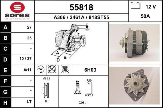 EAI 55818 - Alternateur droxauto.com