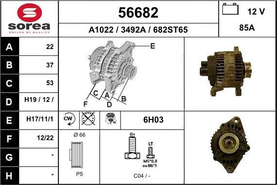EAI 56682 - Alternateur droxauto.com