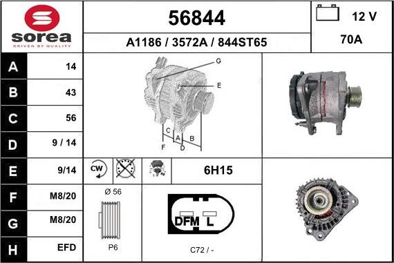 EAI 56844 - Alternateur droxauto.com