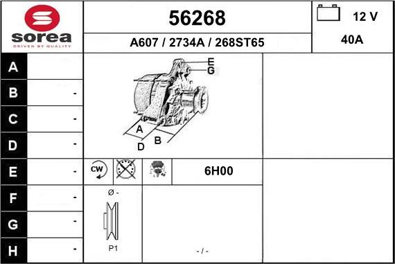 EAI 56268 - Alternateur droxauto.com