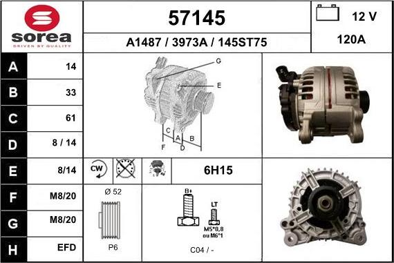 EAI 57145 - Alternateur droxauto.com