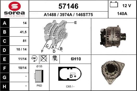 EAI 57146 - Alternateur droxauto.com
