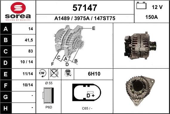 EAI 57147 - Alternateur droxauto.com