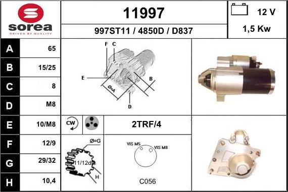 EAI 11997 - Démarreur droxauto.com