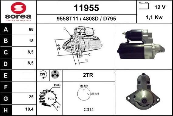 EAI 11955 - Démarreur droxauto.com