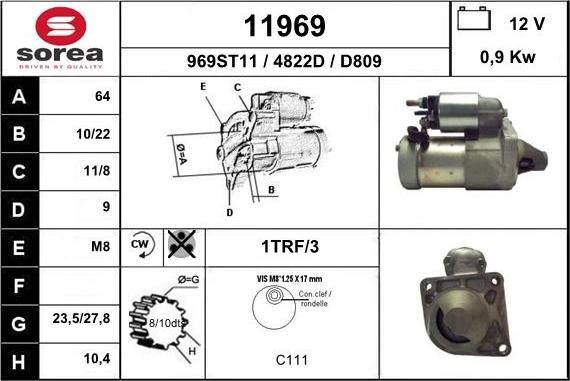 EAI 11969 - Démarreur droxauto.com