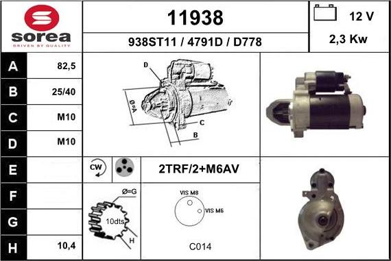 EAI 11938 - Démarreur droxauto.com