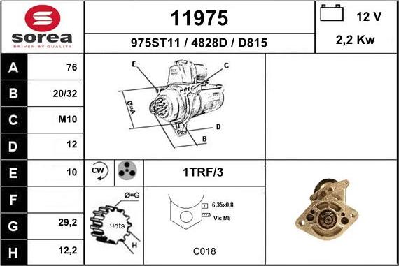 EAI 11975 - Démarreur droxauto.com