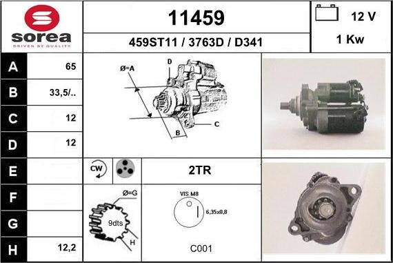 EAI 11459 - Démarreur droxauto.com