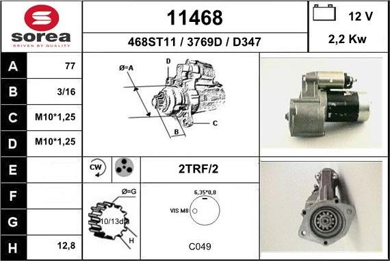 EAI 11468 - Démarreur droxauto.com