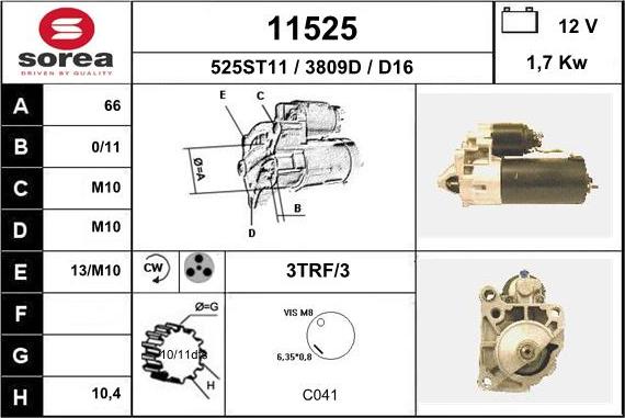 EAI 11525 - Démarreur droxauto.com
