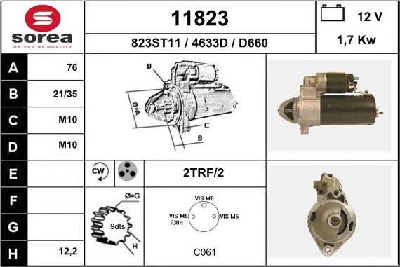 EAI 11823 - Démarreur droxauto.com