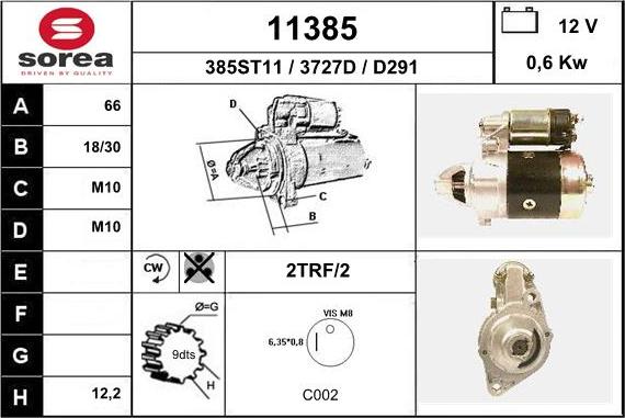 EAI 11385 - Démarreur droxauto.com