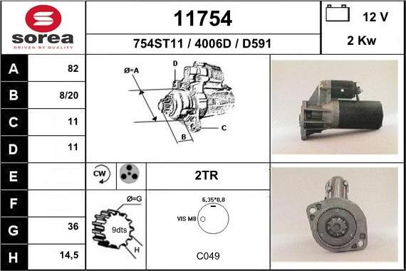 EAI 11754 - Démarreur droxauto.com