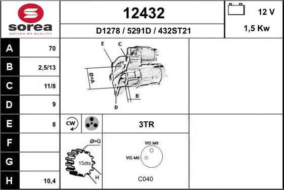EAI 12432 - Démarreur droxauto.com