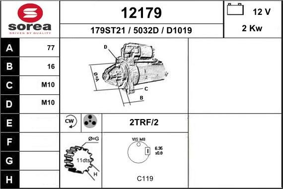 EAI 12179 - Démarreur droxauto.com