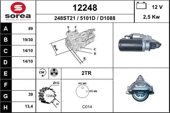 EAI 12248 - Démarreur droxauto.com