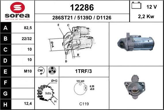 EAI 12286 - Démarreur droxauto.com