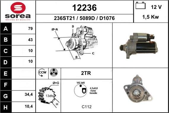 EAI 12236 - Démarreur droxauto.com
