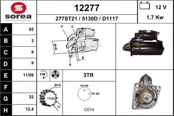 EAI 12277 - Démarreur droxauto.com
