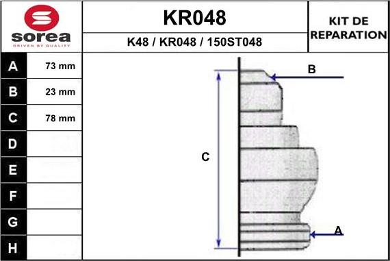 EAI KR048 - Joint-soufflet, arbre de commande droxauto.com