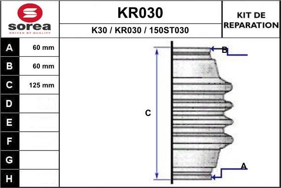 EAI KR030 - Joint-soufflet, arbre de commande droxauto.com