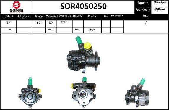 EAI SOR4050250 - Pompe hydraulique, direction droxauto.com