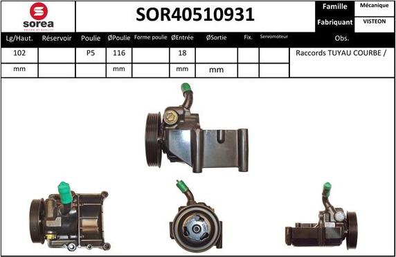 EAI SOR40510931 - Pompe hydraulique, direction droxauto.com