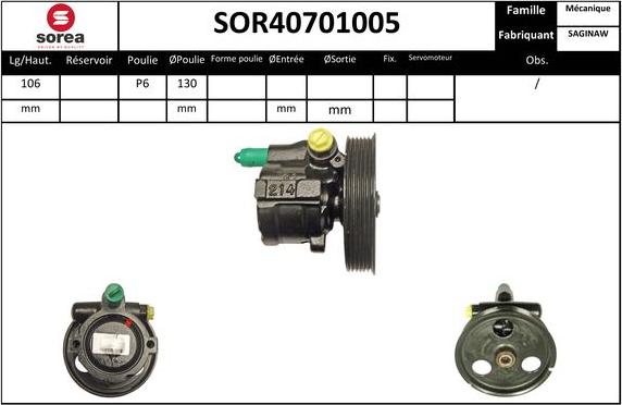 EAI SOR40701005 - Pompe hydraulique, direction droxauto.com