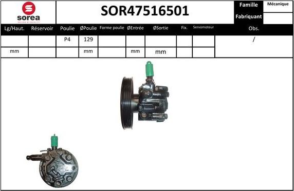 EAI SOR47516501 - Pompe hydraulique, direction droxauto.com