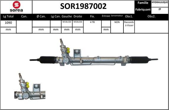 EAI SOR1987002 - Crémaillière de direction droxauto.com