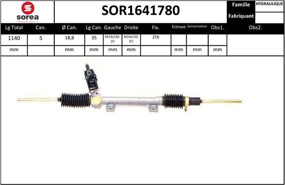 EAI SOR1641780 - Crémaillière de direction droxauto.com